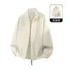 Jaqueta de alta qualidade da marca NASA, moderna, gola alta, dupla face, para homens, moda casual de outono, casaco solto versátil