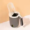 Nueva pala extendida para arena de gato con agujeros grandes y pequeños, mango largo, herramienta de limpieza anti-suciedad para caja de arena de gato y inodoro