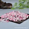 Grava de Lluvia de Flor de Cerezo, Partículas de Piedra Cruda de Rosa Roja, Decoración para Acuario Maceta, Gemas Científicas para Niños