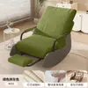 Sillón mecedora reclinable de lujo ligero para sala de estar, silla de ocio para balcón de adulto, sofá perezoso plegable para descanso al mediodía, mecedora