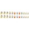 Uñas Manicura de Pétalos con Purpurina para Chicas Atrevidas, Piezas de Uñas con Impresión de Color, Productos Terminados al por Mayor, Uñas Portátiles Más Vendidas Transfronterizas