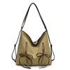 Mochila con Lazo para Mujer 2024 Otoño e Invierno Nueva Moda Bolsa Tote Coreana Moderna Casual de Gran Capacidad Bolso de Hombro