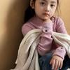 Suéter de Punto Elegante de Cuello Alto para Niñas Camiseta Base Otoño/Invierno 2025 Moda Top Infantil para Bebé Niñas