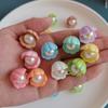 Nuevos accesorios de resina de concha de perla de color, material de bricolaje, adornos artesanales, llavero casero, accesorios para el cabello