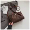 Bolso Cubo Simple Portátil Estilo Coreano para Mujer, Nueva Moda Otoño Nicho Lujo Ligero Bloque de Color Bolso de Hombro Cruzado Venta al por Mayor