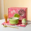 Juego de Té Matcha de Alto Valor Transfronterizo con Batidor de Té Esmaltado en Horno, Juego de Matcha Estilo Japonés con Tazón de Matcha con Pico