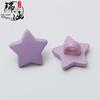 Botão de Tinta Colorida Estrela de Cinco Pontas Botão para Suéter Infantil Camisa 15mm Estrela de Desenho Animado Botão Decorativo DIY