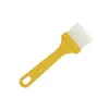 Pincel de pintura de plástico, escova para churrasco, pequena escova de plástico multi-tamanho, pincel para molho de churrasco, escova de cerdas, escova de limpeza com cabo amarelo