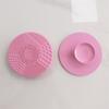 Em estoque atacado silicone escova de maquiagem almofada de lavagem com ventosa silicone rodada escova de lavagem almofada de maquiagem escova de limpeza almofada de limpeza