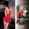 Lencería Tallas Grandes Lujo Ligero Body Puro Deseo Pijama Tentación Espalda Descubierta Atrevida Vestido de Tirantes Apasionado 9189