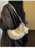 Elegante bolso cruzado estilo coreano 2026 nuevo bolso transfronterizo, bolso de cuerno súper popular, bolso de hombro para mujer con un toque de alta gama