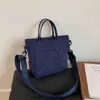 Bolsas para Mulheres 2025 Outono Nova Bolsa Tote de Grande Capacidade Bolsa de Lona Simples Retrô Bolsa Tote Casual Bolsa Transversal Tendência