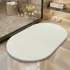 Nueva Alfombrilla de Suelo de Barro Diatomeas Dura de Secado Rápido para Baño, Alfombrilla Antideslizante Absorbente de Agua para Inodoro del Hogar, Alfombrilla de Baño a Prueba de Humedad