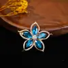 Broche Japonês e Coreano de Moda Transfronteiriço de Luxo para Mulheres, Fivela de Lenço com Strass, Fivela Anti-Exposição, Broche de Lapela de Cristal, Acessórios para Terno