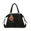 Bolso de Gamuza Gran Capacidad Bolso Tote para Mujer Estilo Retro Bolso de Hombro de Gamuza Mate Bolso Versátil para Viaje de Otoño e Invierno para Mujer