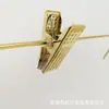 Suministro Directo de Fábrica Clips Metálicos Baratos, Perchas, Clips Lisos, Clips Florales, Clips de Rayas Horizontales, Clips de Accesorios de Hierro, Clips de Almacenamiento Imitación Oro