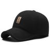 Gorra de Béisbol de Invierno para Hombre Gorro Cálido con Protección para las Orejas Sombrero para Edad Media y Adultos Mayores Bordado para Exterior Sombrero de Papá Transfronterizo