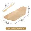 Barcos de Papel Desechables, Cajas de Madera con Forma de Barco, Barcos de Presentación para Sushi y Sashimi, Cajas de Embalaje con Forma de Barco para Decoración de Platos Fríos