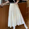 Falda Rosa Estilo Dulce para Mujer, Nueva Falda de Paraguas A-Line Adelgazante de Cintura Alta para Primavera y Otoño con Buena Caída, Adecuada para Figuras Pequeñas, Estilo Ins