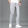 Fabricante Direto Calças Casuais Masculinas Verão Finas Calças Cropped Masculinas Seda Gelada Calças Longas Tendência Secagem Rápida Esportes Masculinos