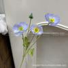 Rosas de Flores Simuladas, Materiais de Flores Azul Claro, Hortênsia Simulada, Layout de Cena de Casamento, Arranjo Floral de Casamento, Arranjo Floral