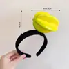 Diadema para el cabello con forma de fruta y verdura, pinzas para el cabello para mujer, accesorio para la cabeza distintivo, creativo y divertido, diadema de presión para lavarse la cara, goma para el cabello, cueva para el cabello