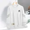 Envío RápidoNuevo Suéter Holgado de Manga Larga Moda Casual Camisa Base Sudadera Estampada de Cuello Redondo de Moda para Hombre para Primavera y Otoño