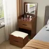 Tocador Pequeño con Tapa abatible y Cajones de Almacenamiento Integrados Mesa Multifuncional Minimalista Moderna para Maquillaje y Almacenamiento de Mesita de Noche