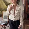 Ins estilo europeo y americano transfronterizo 2026 nueva moda elegante para mujer al por mayor blazer corto con estampado de lunares para el día a día