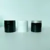 Em estoque Pote Preto Sombreado 200ml Frasco de Creme Frasco de Plástico PET Frasco para Cera de Cabelo Frasco para Máscara Grau Alimentício