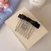 Peine con Dientes Inversos, Pasador de Pelo con Lazo para Flequillo, Elegante Pinza para Pelo de Alto Agarre, Pasador Lateral para Cabello Suelto, Accesorio de Pelo de Moda, Nuevo Diseño Antideslizante