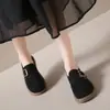 Mocasines Retro para Mujer 2026 Primavera y Otoño Nuevo Estilo Mocasines Slip-On Suela Plana Suave Talla Grande Zapatos Birkenstock