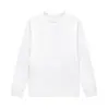 Camiseta de manga larga de cuello redondo de peso pesado de 240 g con puños acanalados, ropa de trabajo corporativa personalizada, ropa para grupos con patrones impresos y logotipo bordado