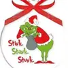 Amazon Grinch Adornos Navideños de Acrílico Decoraciones para Árbol de Navidad Decoraciones para Ambiente de Fiesta Navideña Estilo Americano