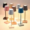 Lámpara de Mesa Alta Popular Transfronteriza de Amazon Táctil Recargable Adornos de Mesita de Noche de Restaurante Lámpara de Atmósfera Creativa Luz de Noche