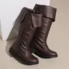 Botas altas de venta cruzada más vendidas en Europa y América para hombre y mujer, estilo caballero vintage, venta al por mayor del fabricante, dropshipping disponible, botas de talla grande 50