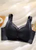 Calcinha de Renda Não Magnética Sem Aros Laterais, Algodão Médio-Espesso, Bojo B Liso, Sem Aro, Fashion, Sensação Zero, Respirável Roupa Íntima Feminina