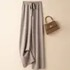 Pantalones de punto anchos, de tiro alto, fluidos, nuevos 2026, versátiles para mujer, adecuados para primavera, otoño e invierno, suaves y cómodos, pantalones casuales de pierna recta