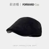 Gorra Japonesa Retro de Visera Adelantada, Boina de Pico para Mujer Usada al Revés, Gorra de Artista Newsboy Sencilla Versátil para Adelgazar la Cara de Verano
