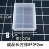 Molde de Silicona para Colgante de Etiqueta Colgante de Resina de Cristal DIY Espécimen de Flor Seca Borde Ondulado Forma de Corazón Redondo Superficie de Espejo Con Agujero