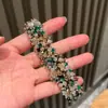 Accesorios para Pasadores de Pelo DIY de Cristal, Elegantes Adornos de Pelo de Oruga Hechos a Mano con Perlas de Lujo Ligero, Productos Semi-Terminados