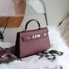Bolsa Kelly Colorida Mais Vendida no Aliexpress, Bolsa de Mão Feminina Moda Europeia e Americana, Bolsa de Ombro Único Transversal de Alto Padrão para Mulheres