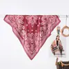 Bufanda de Satén de Seda con Estampado de Cachorro Fresco de Verano, Bufanda Cuadrada Versátil para Viaje, Bufanda Fina para Mujer al por Mayor