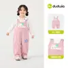 Pantalón de peto infantil Dudu Otoño Pantalones largos para niño Atuendo de otoño Mono para niña Pantalones de bebé Ropa infantil Dibujos animados Moderno