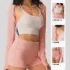 Peça de sobreposição esportiva de outono, top estilo echarpe, camiseta feminina casual listrada da moda com mangas compridas, peça externa para Pilates e yoga