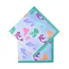 Sirena Bronceada Set Desechable de Vajilla para Fiesta de Cumpleaños Niños Niña Bandeja Decorativa de Papel Vaso de Papel Bolsa de Papel para Servilletas