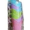 Portavasos de plástico grueso, 10 unidades por bolsa, portavasos antiescaldaduras, desechable, de papel, con aislamiento, de 5 cm de diámetro, universal