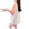 Conjunto de dos piezas de manga corta y shorts de algodón puro adelgazante de talla grande, moderno y a la moda para mujer, nuevo atuendo suelto de verano 2025