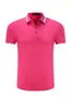 Nova camisa polo masculina feita sob medida moda manga curta lã gravada gola alta camisa de publicidade impressão de LOGO
