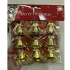 Reloj de 2.5cm (reloj de panal) Campana de Navidad Decoración de árbol de Navidad Colgante para árbol de Navidad Regalo de Navidad